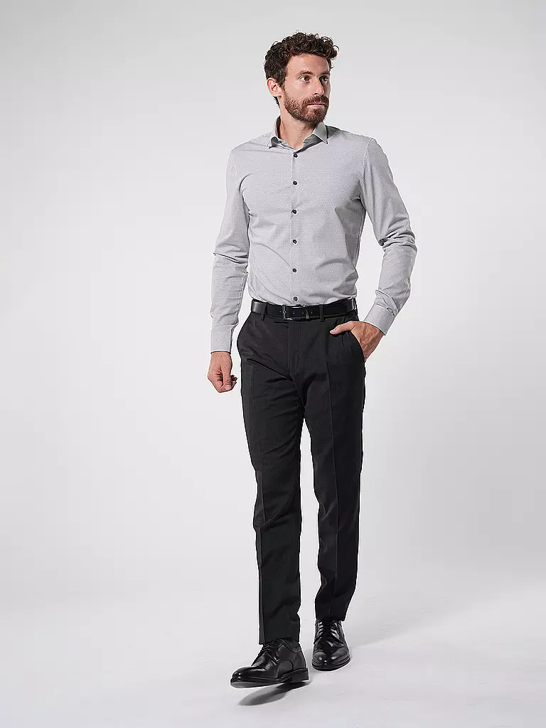 OLYMP NO.6 | Hemd  Super Slim | Blanco