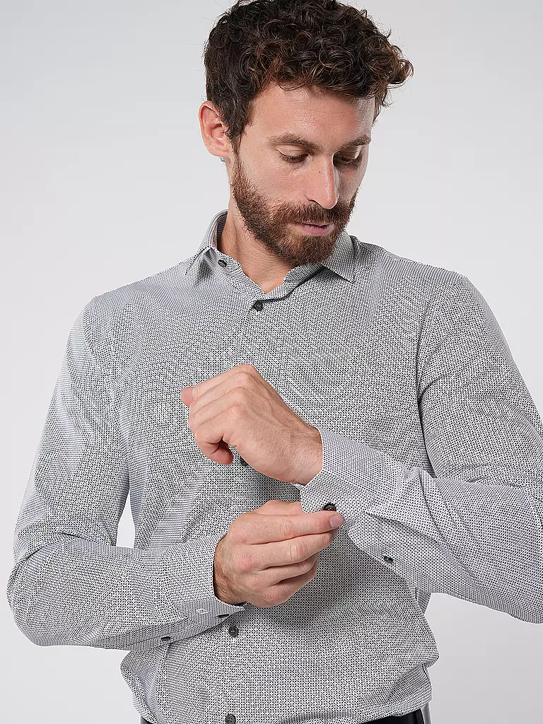 OLYMP NO.6 | Hemd  Super Slim | Blanco