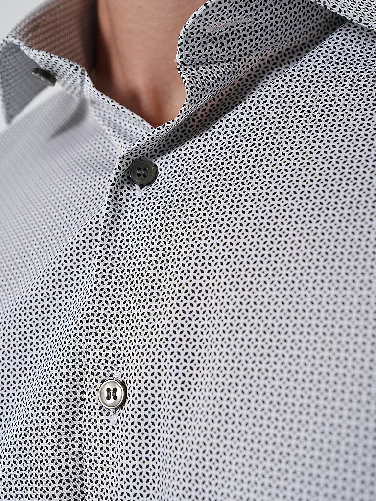 OLYMP NO.6 | Hemd  Super Slim | Blanco