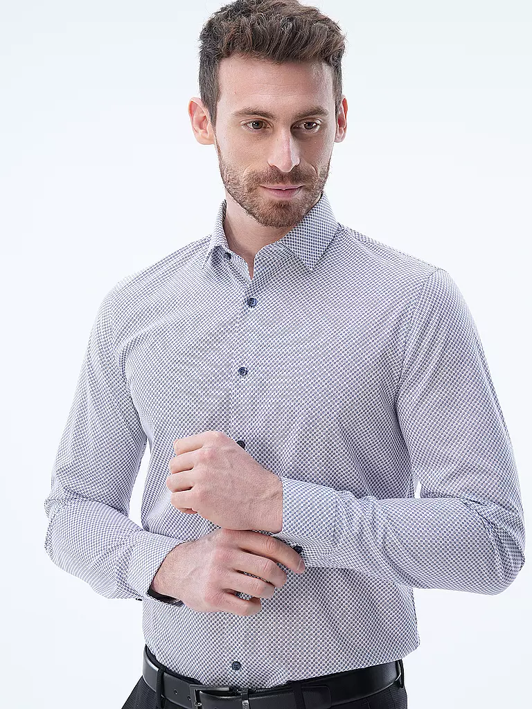 OLYMP NO.6 | Hemd Super Slim Fit  | Blanco