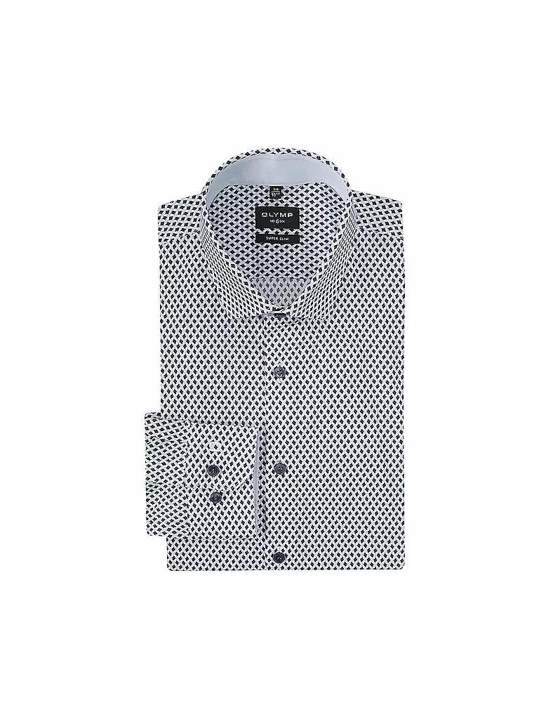 OLYMP NO.6 | Hemd Super Slim | Azul oscuro