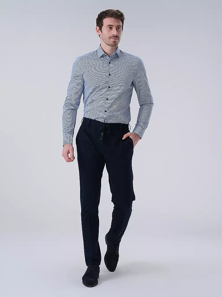 OLYMP NO.6 | Hemd Super Slim | Azul oscuro