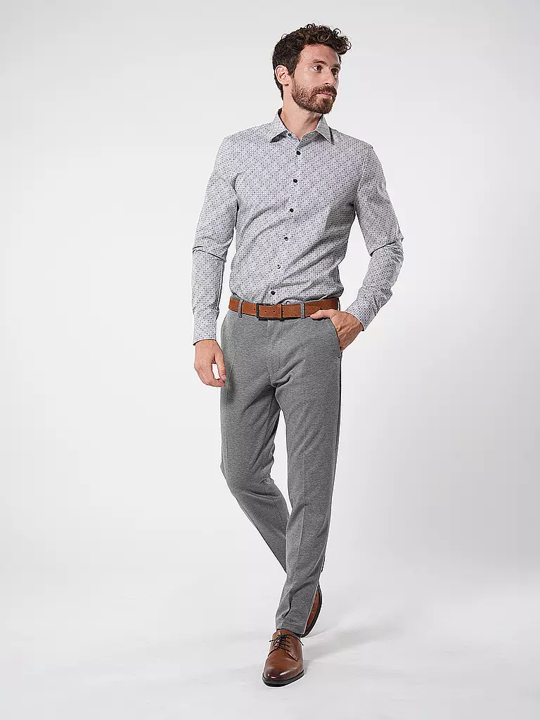 OLYMP NO.6 | Hemd Super Slim | Marrón