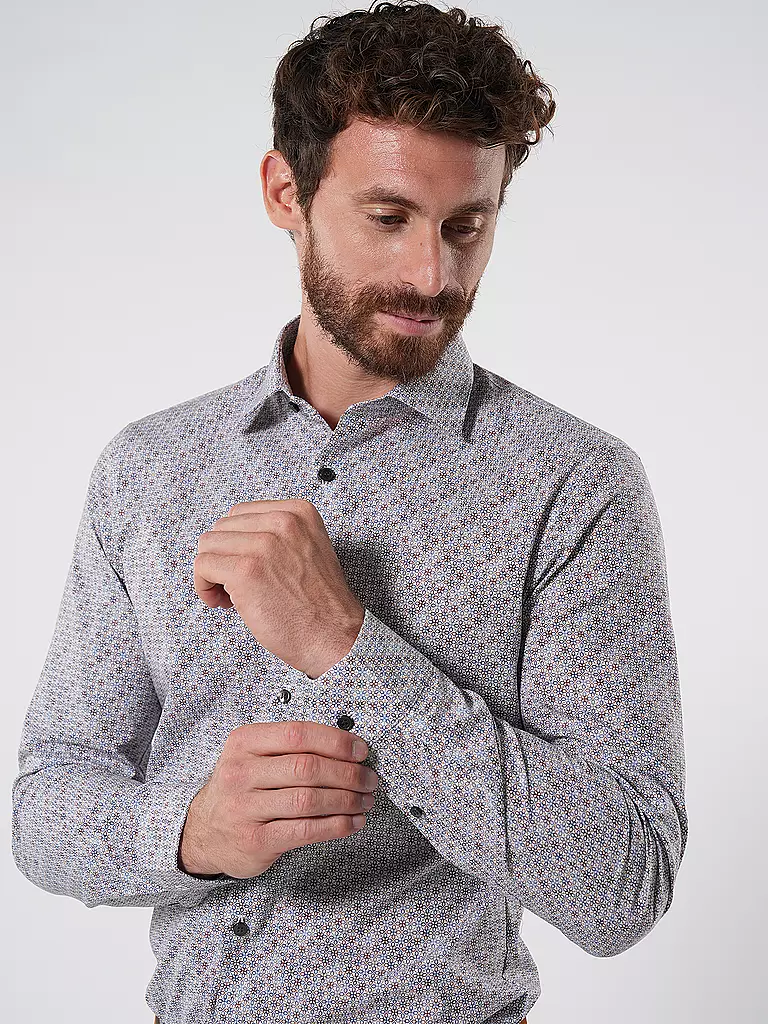 OLYMP NO.6 | Hemd Super Slim | Marrón