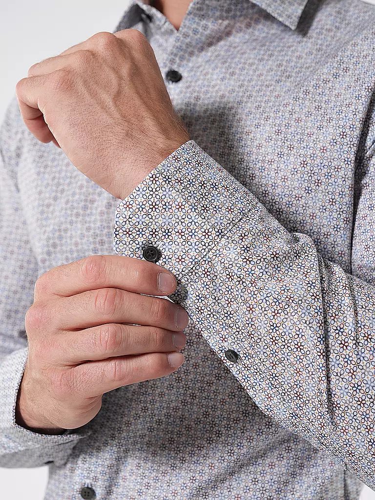 OLYMP NO.6 | Hemd Super Slim | Marrón