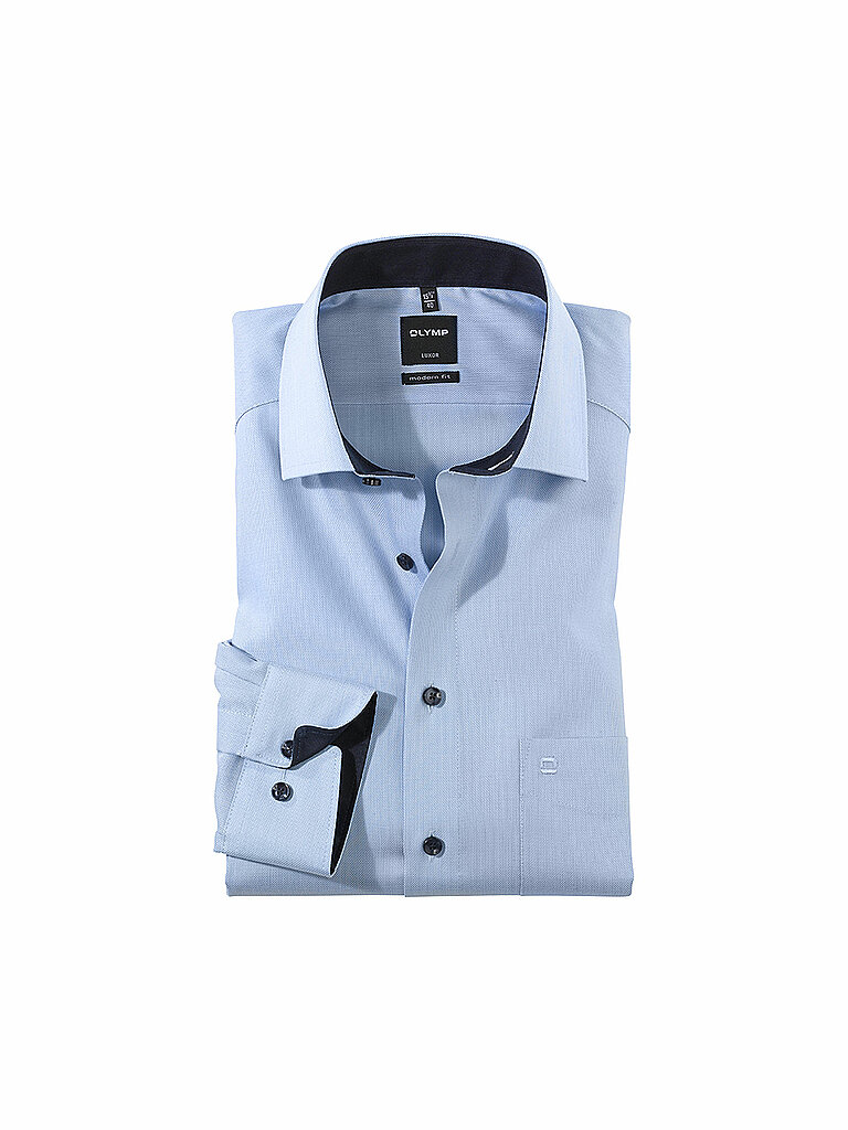 OLYMP Camisa Modern Fit azul claro