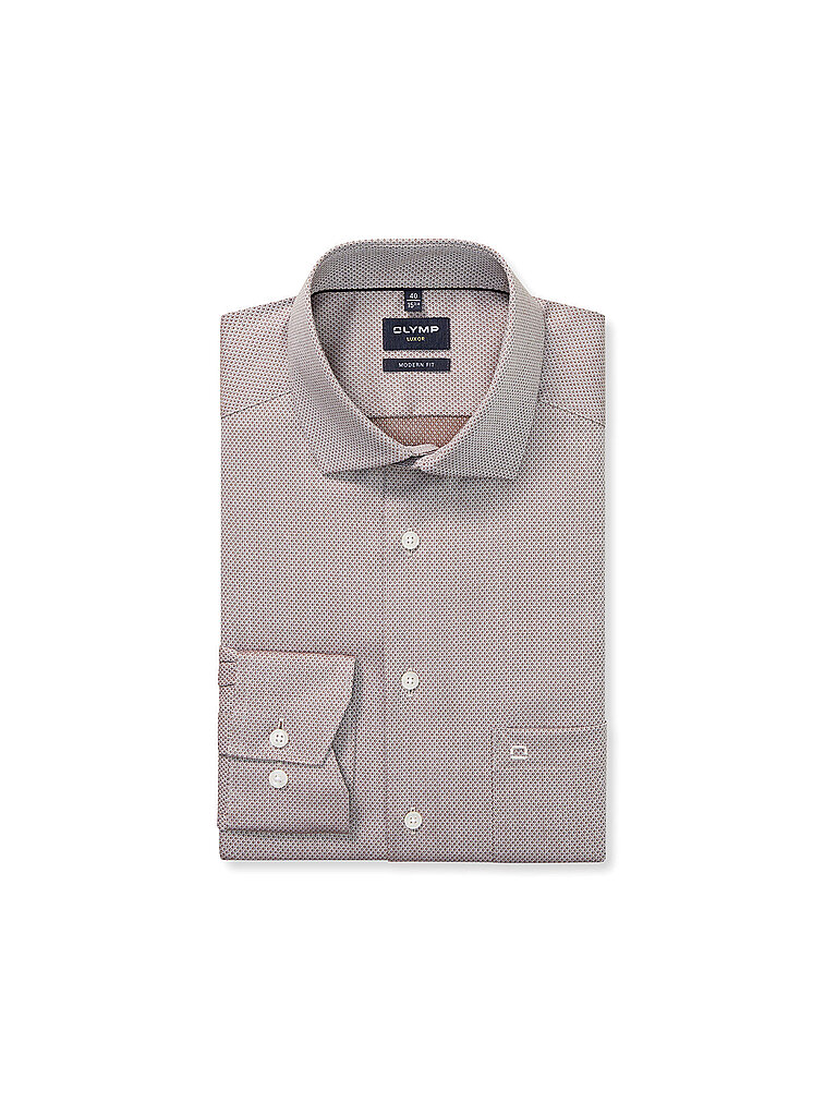 Camisa Modern Fit marrón claro 39