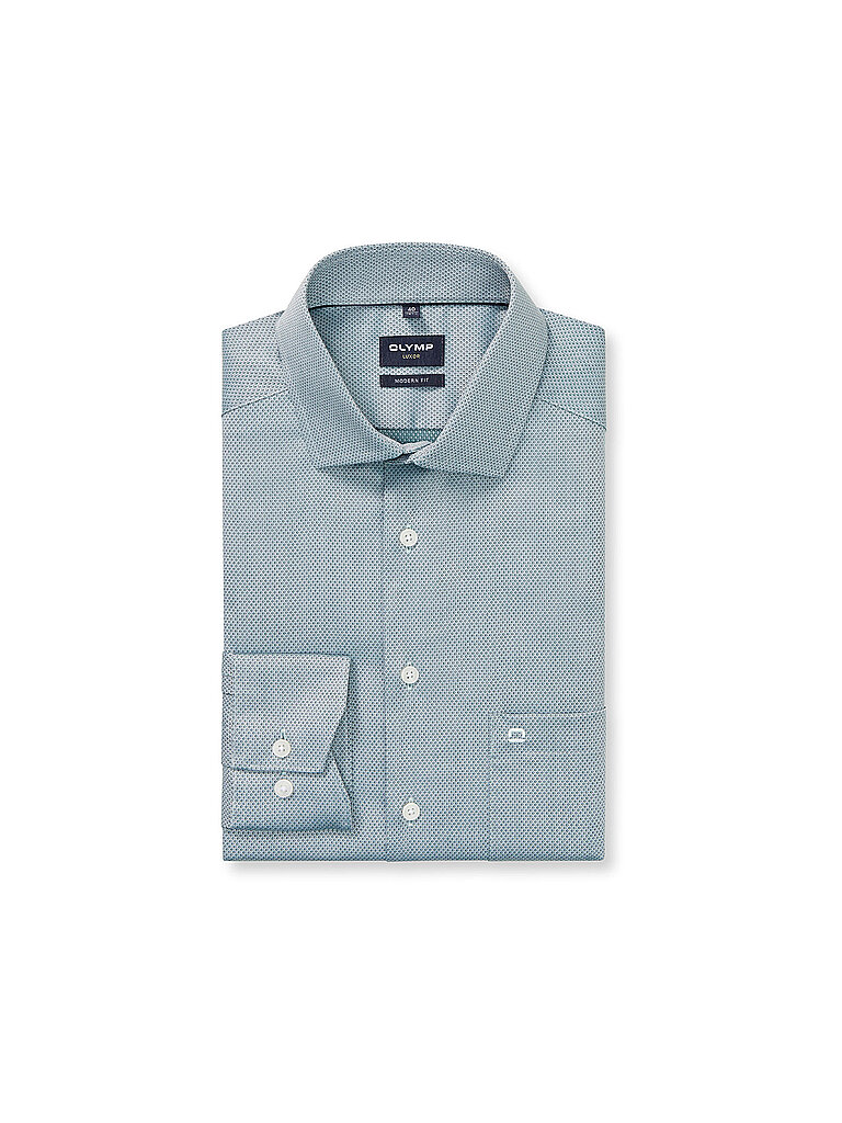 Camisa Modern Fit verde oscuro 46
