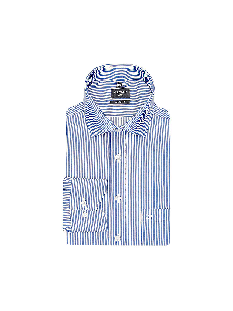 Olymp Camisa Modern Fit azul