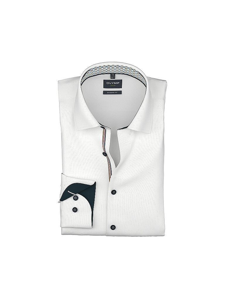 Olymp Camisa Modern Fit blanco 42