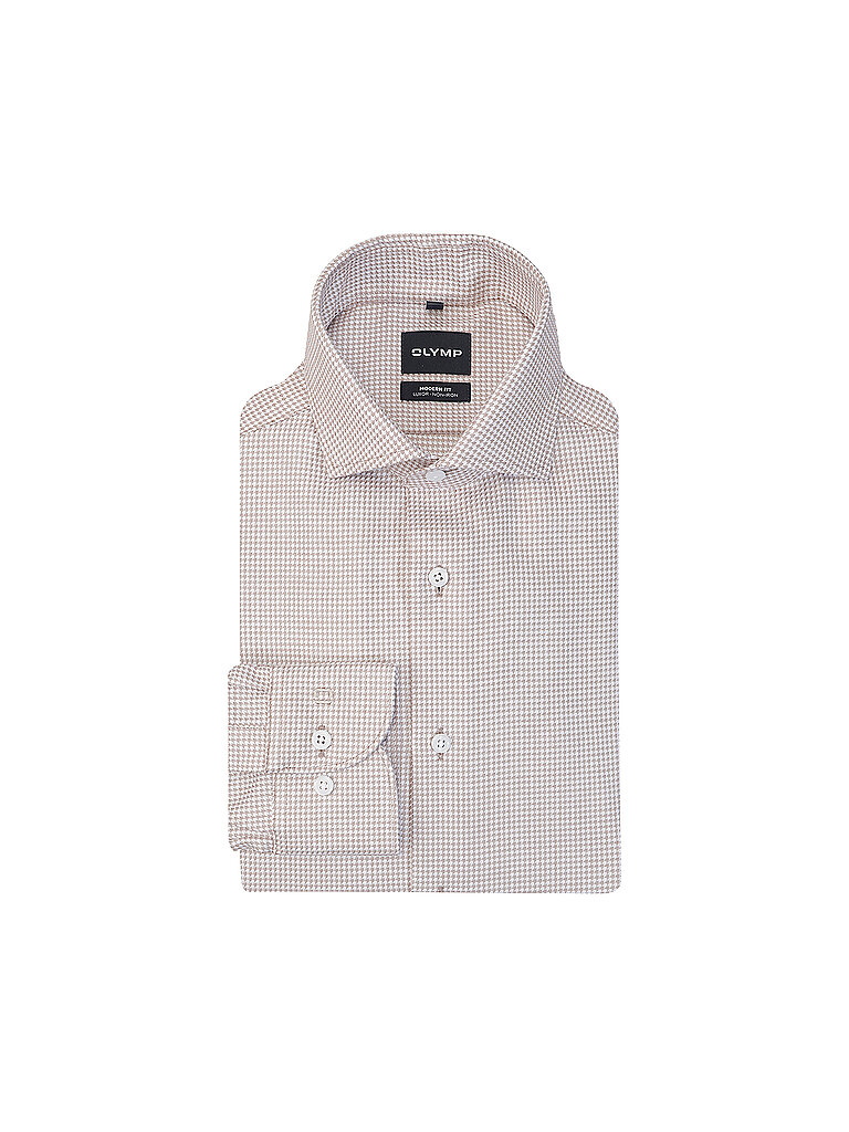 Olymp Camisa marrón claro
