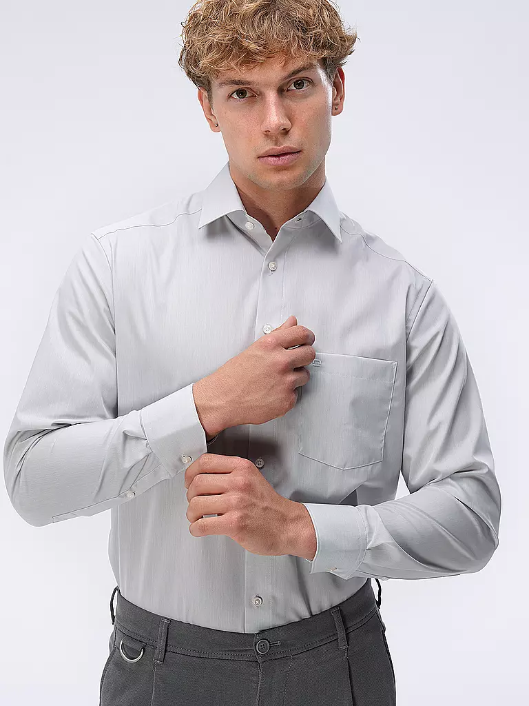 OLYMP | Camisa Comfort Fit | Gris