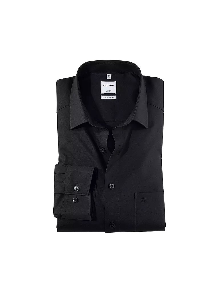 OLYMP | Camisa corte moderno | Negro