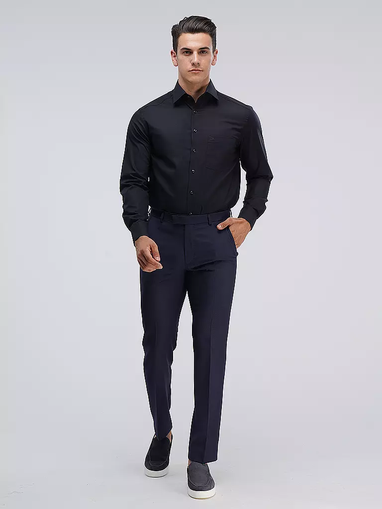 OLYMP | Camisa corte moderno | Negro