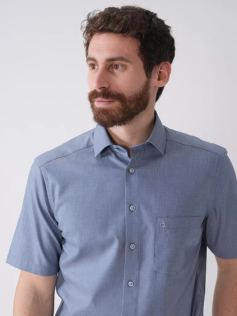 OLYMP | Camisa corte moderno | Azul oscuro