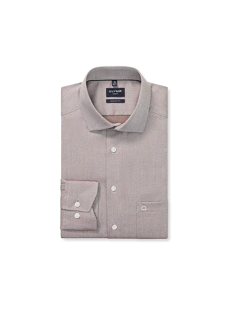 OLYMP | Camisa Modern Fit | Marrón claro