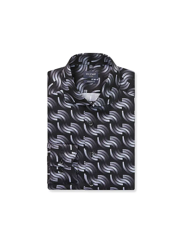 OLYMP | Camisa Modern Fit | Negro