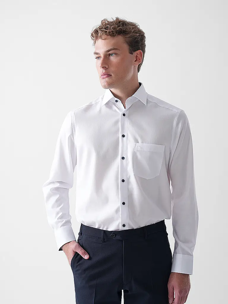 OLYMP | Camisa Modern Fit | Blanco