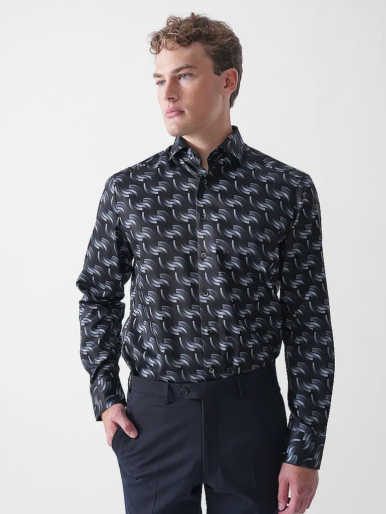 OLYMP | Camisa Modern Fit | Negro