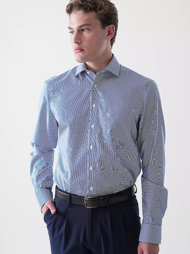 OLYMP | Camisa Modern Fit | Azul oscuro