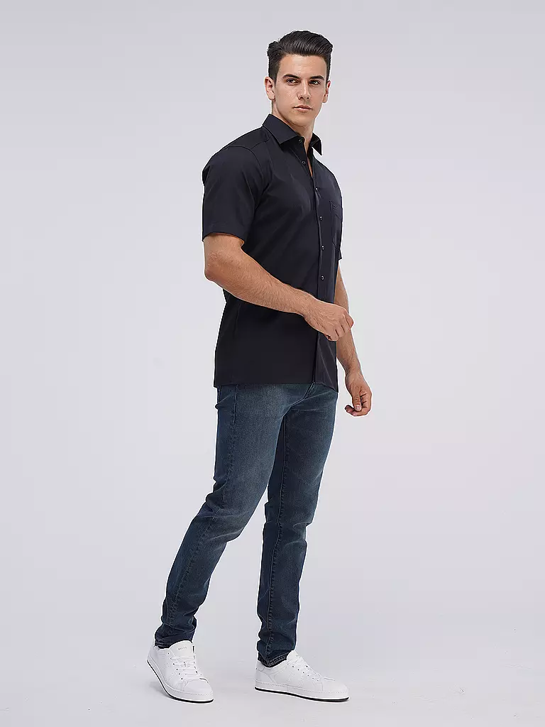 OLYMP | Camisa Modern Fit | Negro