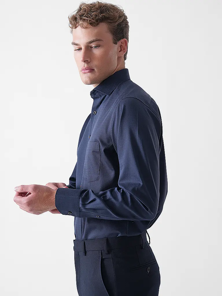OLYMP | Camisa Modern Fit | Azul oscuro