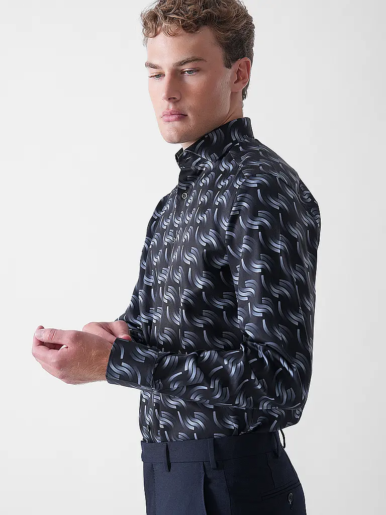 OLYMP | Camisa Modern Fit | Negro
