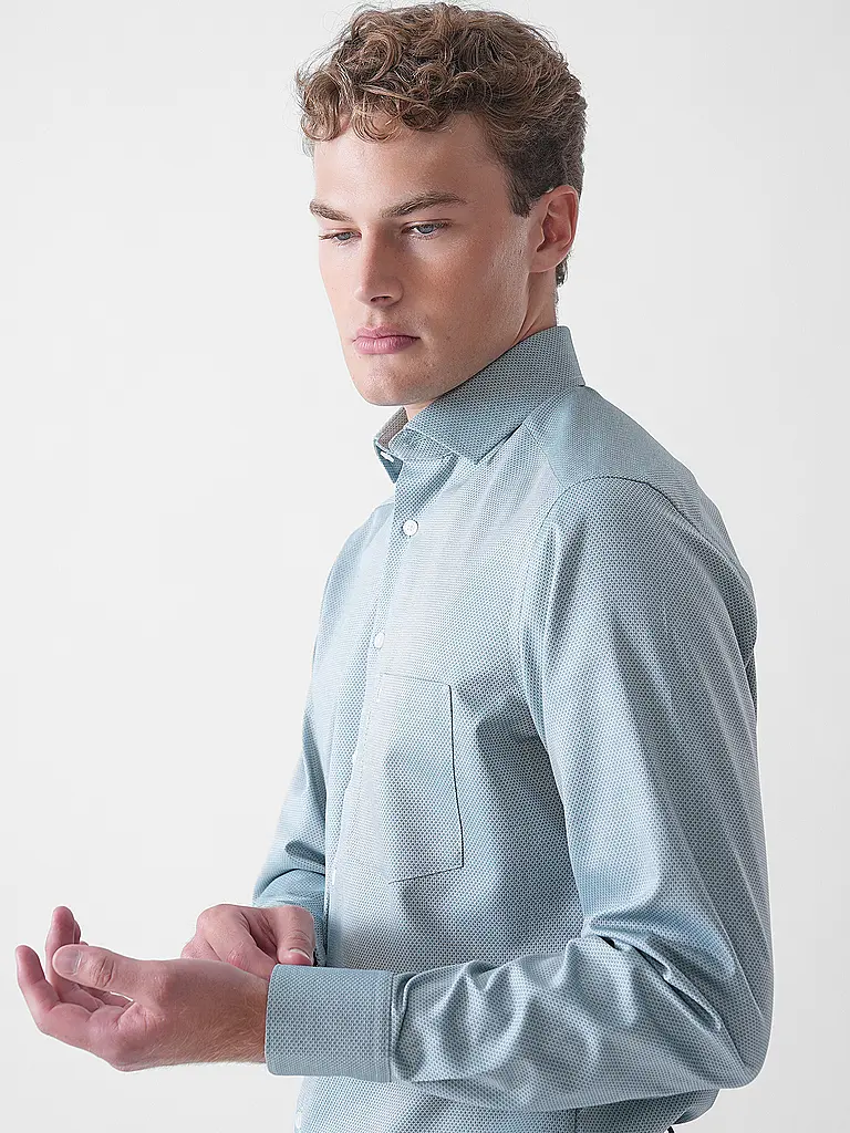 OLYMP | Camisa Modern Fit | Verde oscuro
