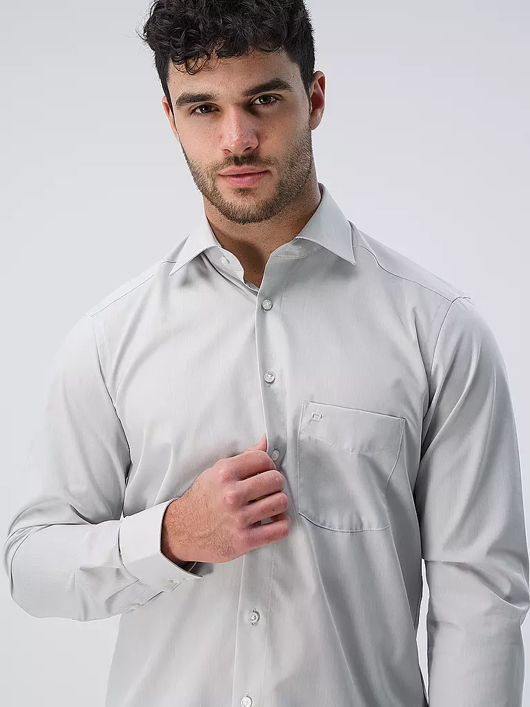 OLYMP | Camisa Modern Fit | Gris