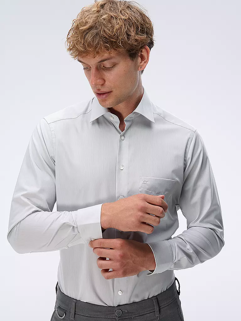 OLYMP | Camisa Modern Fit | Gris