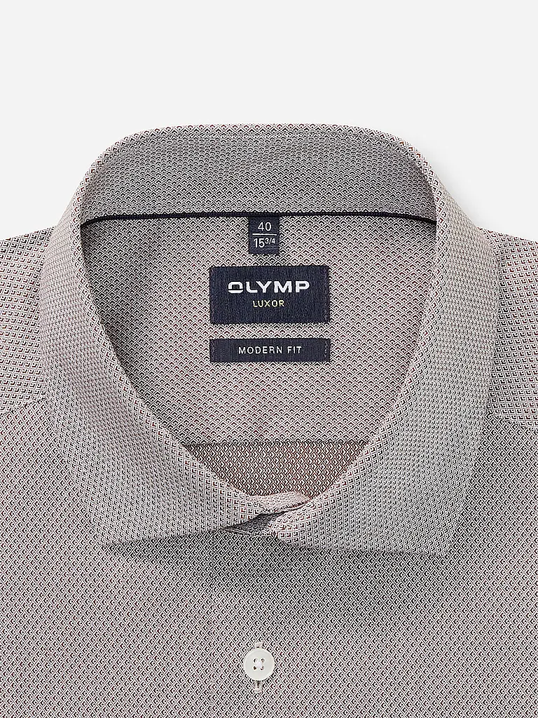 OLYMP | Camisa Modern Fit | Marrón claro