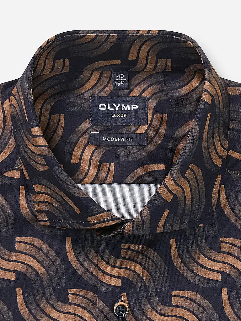 OLYMP | Camisa Modern Fit | Azul oscuro