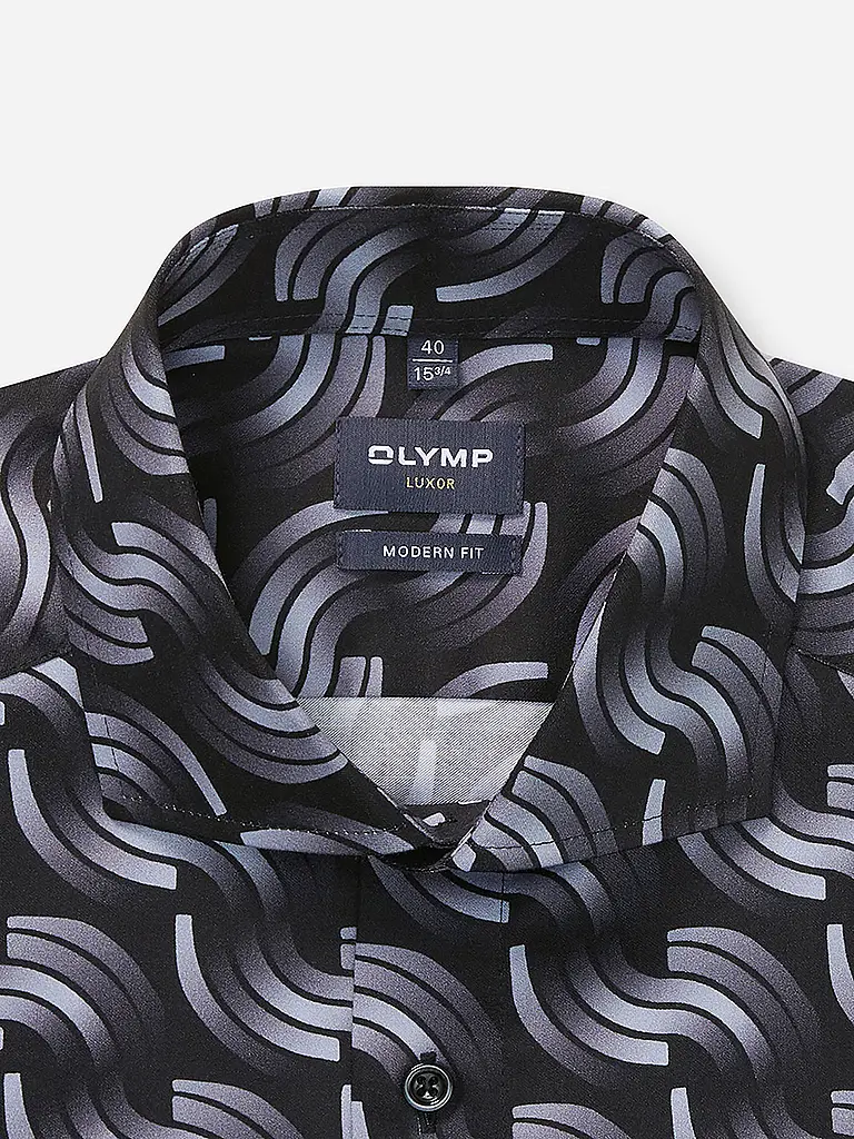 OLYMP | Camisa Modern Fit | Negro
