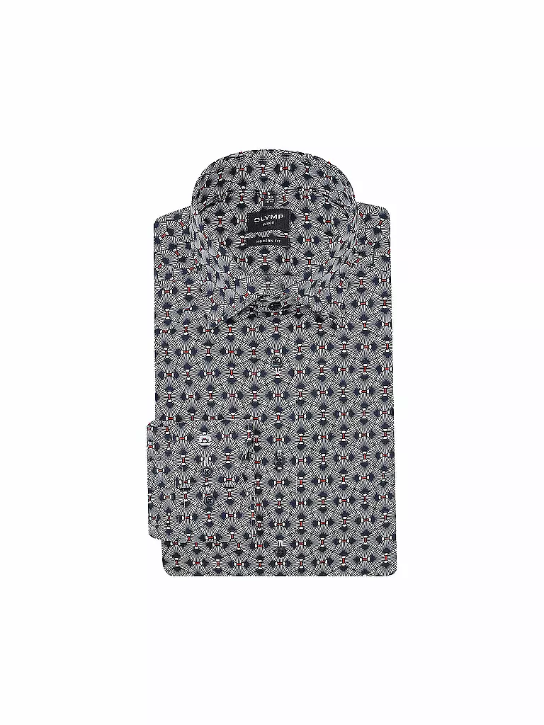 OLYMP | Hemd Modern Fit | Azul oscuro