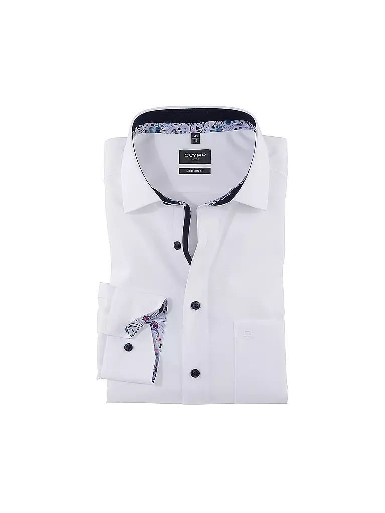 OLYMP | Hemd Modern Fit | Blanco