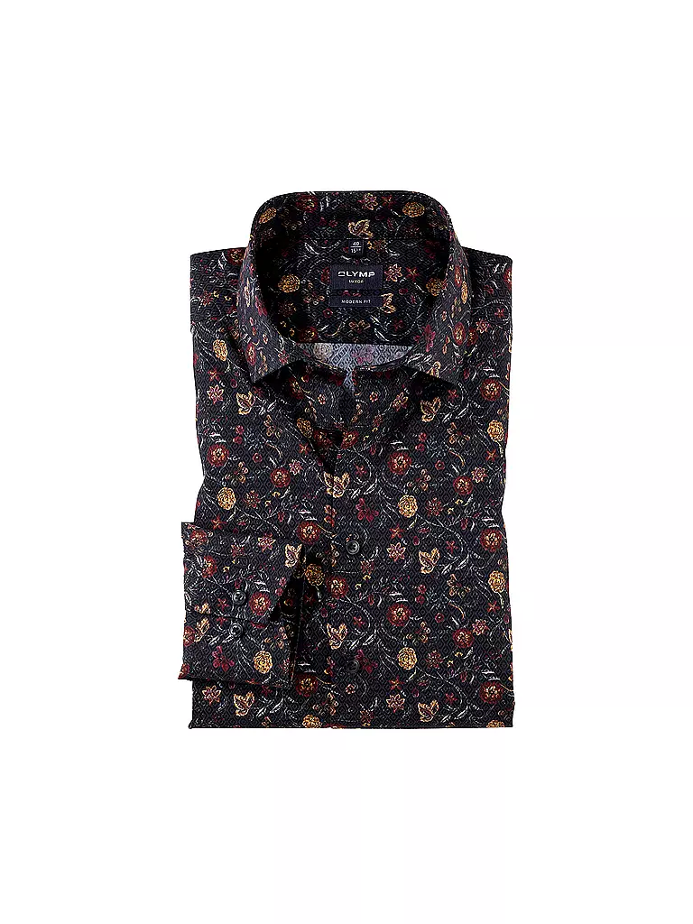 OLYMP | Hemd Modern Fit | Azul oscuro