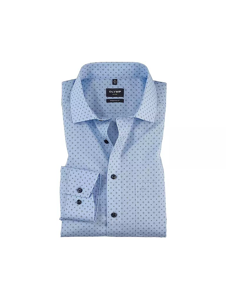 OLYMP | Hemd Modern Fit | Azul claro
