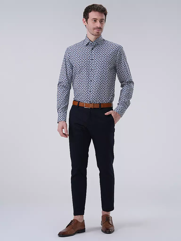 OLYMP | Hemd Modern Fit | Azul oscuro