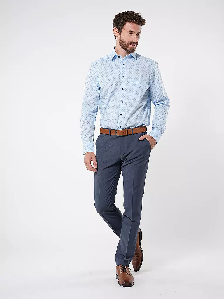 OLYMP | Hemd Modern Fit | Azul claro