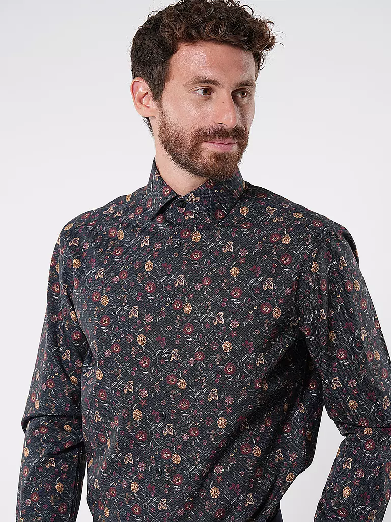 OLYMP | Hemd Modern Fit | Azul oscuro