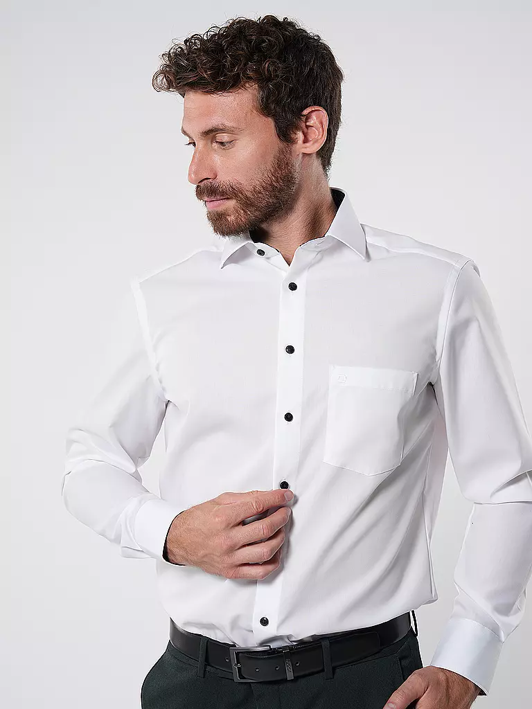 OLYMP | Hemd Modern Fit | Blanco