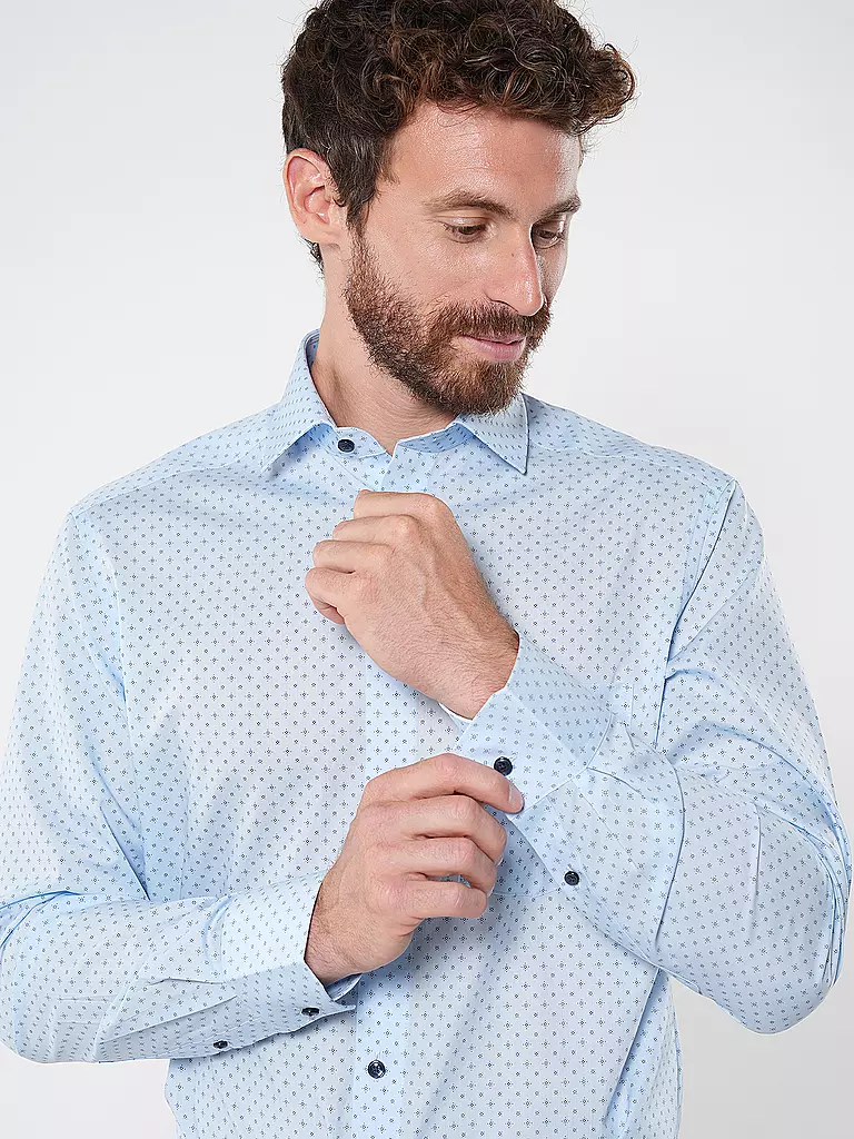 OLYMP | Hemd Modern Fit | Azul claro