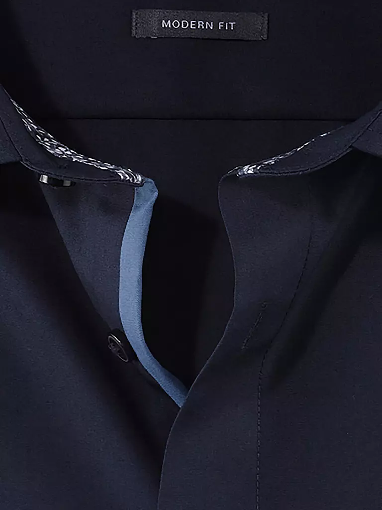 OLYMP | Hemd Modern Fit | Azul oscuro
