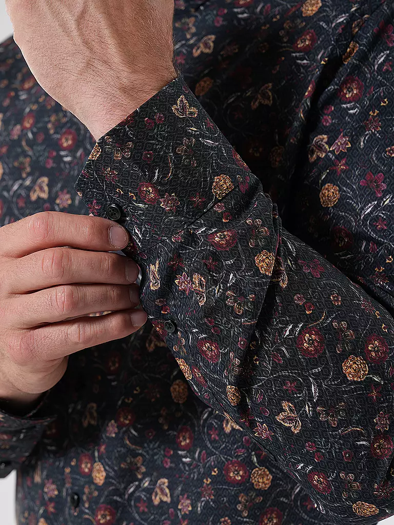 OLYMP | Hemd Modern Fit | Azul oscuro