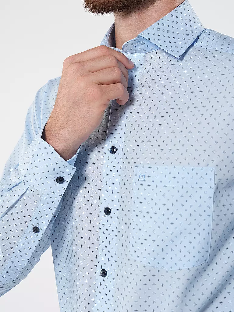 OLYMP | Hemd Modern Fit | Azul claro