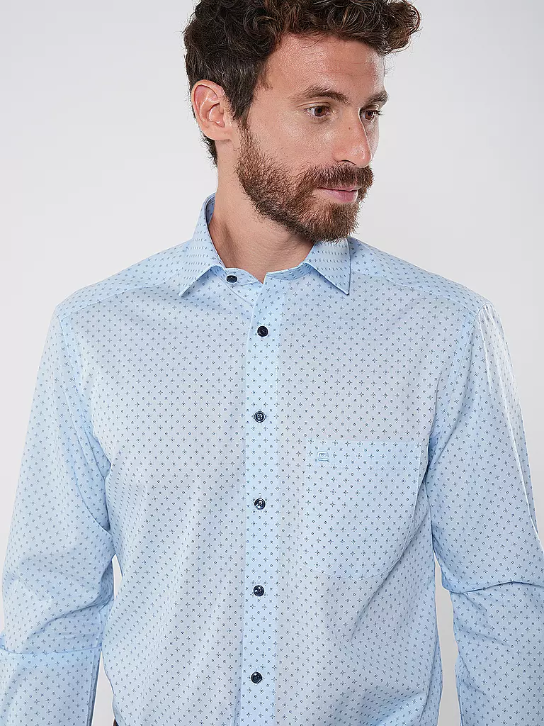 OLYMP | Hemd Modern Fit | Azul claro