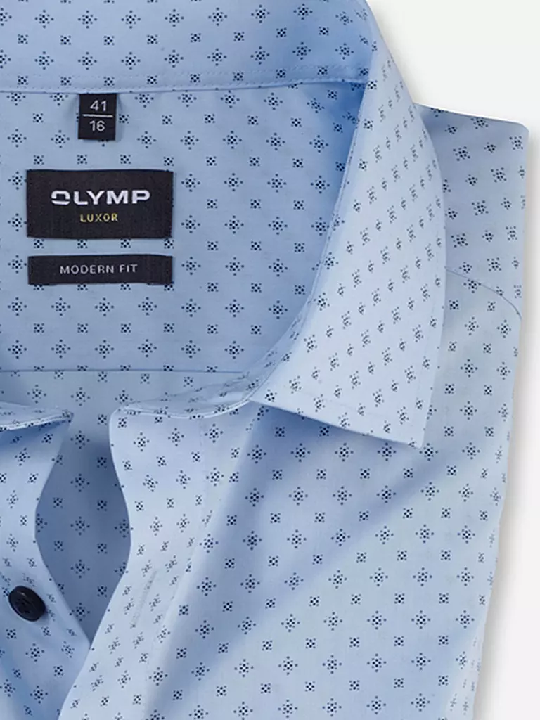 OLYMP | Hemd Modern Fit | Azul claro