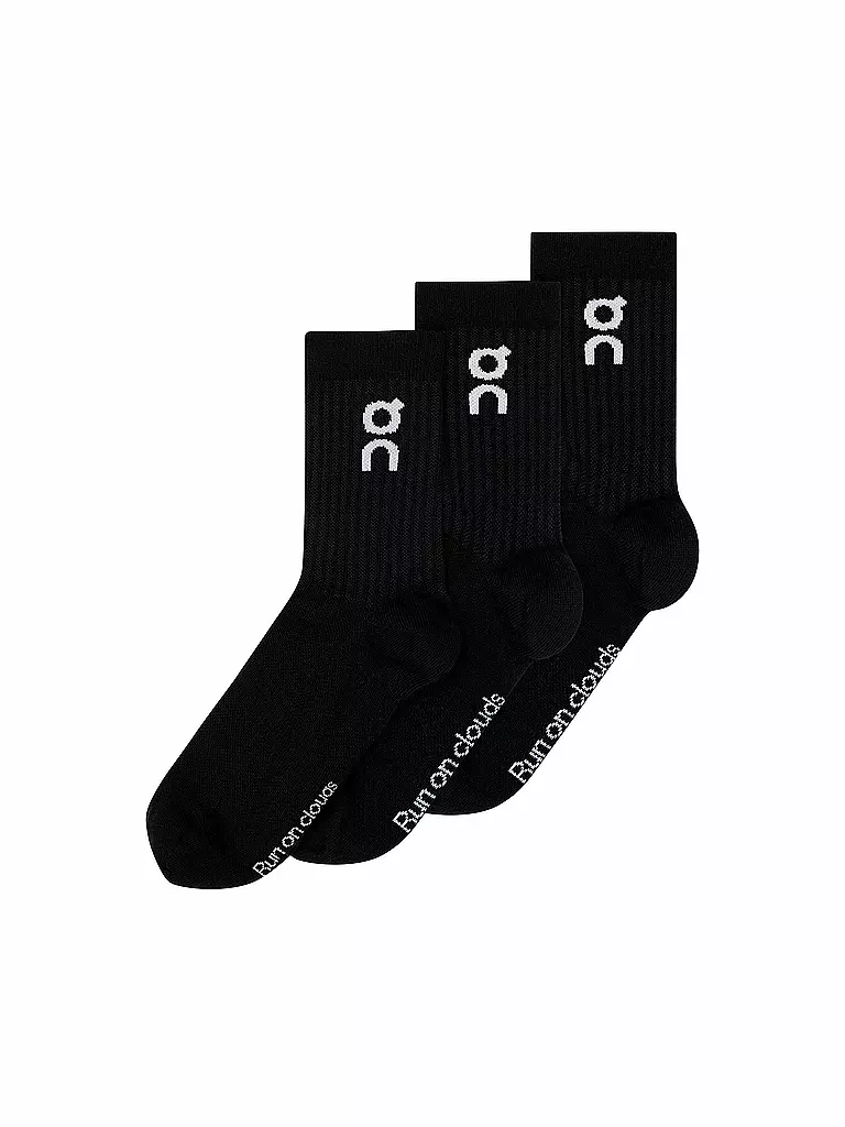 ON | Calcetines, paquete de 3, negro | Negro