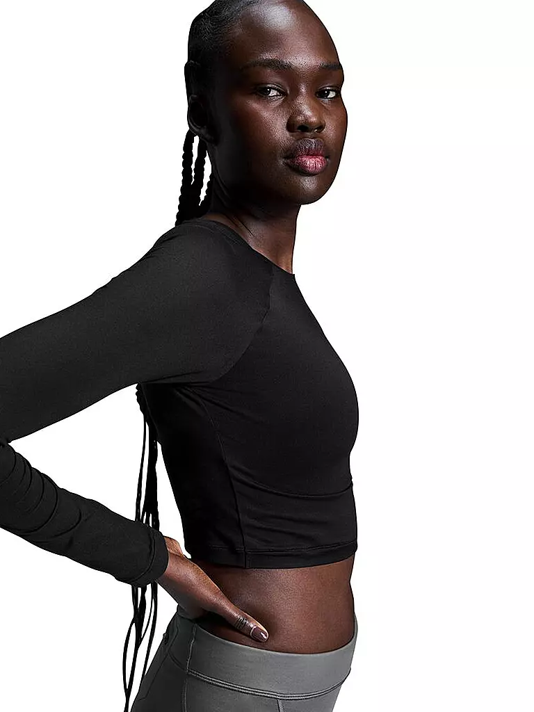 ON | Camiseta de manga larga con corte cropped | Negro