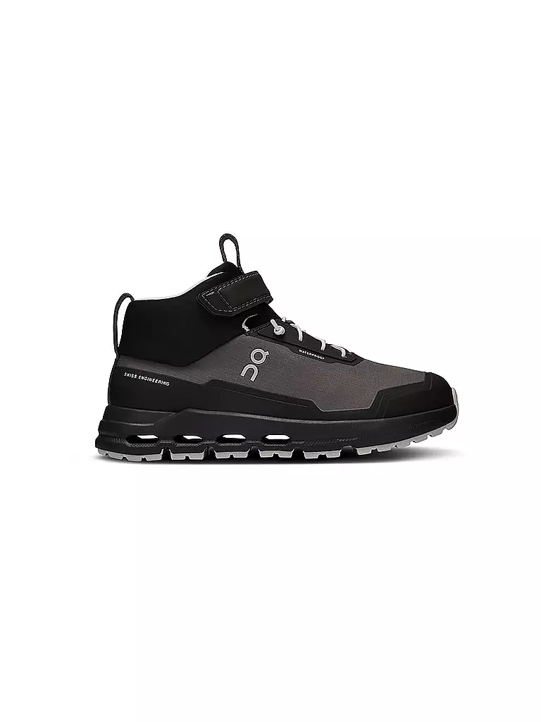 ON | Zapatillas deportivas para niños CLOUDHERO MID WATERPROOF | Negro